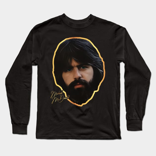 Michael McDonald Gold Long Sleeve T-Shirt by darklordpug